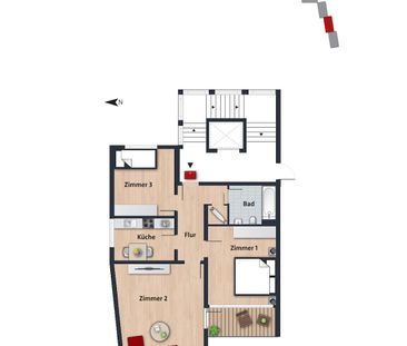 Ganz bequem mit dem Aufzug zu Ihrer neuen Wohnung // 4.OG rechts - Photo 5