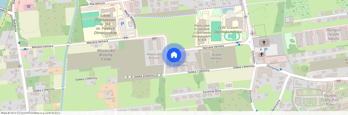 ul. Mariana Hemara, Brzeziny, Białołęka, Warszawa, mazowieckie