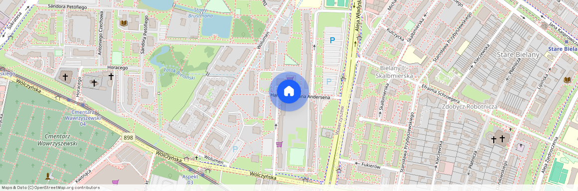 ul. Hansa Christiana Andersena, Wawrzyszew, Bielany, Warszawa, mazowieckie