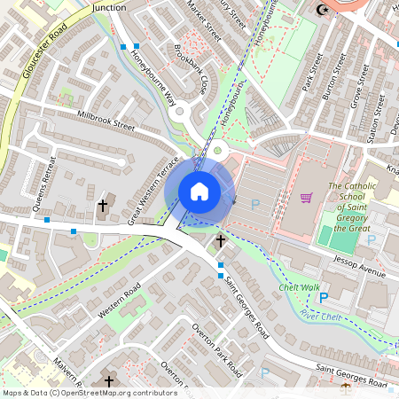 St James Walk, Cheltenham, Gloucestershire, GL50