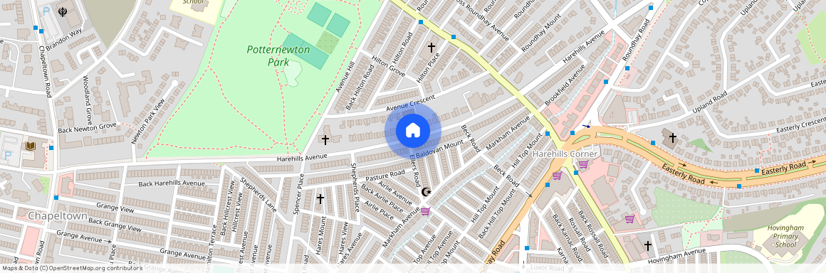 Harehills Avenue, Leeds, West Yorkshire, UK, LS8