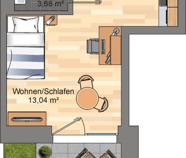 Demnächst frei! 1-Zimmer-Wohnung in Bremen - Photo 1
