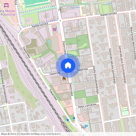 ul. Dworcowa, Piaseczno, Piaseczno, piaseczyński, mazowieckie