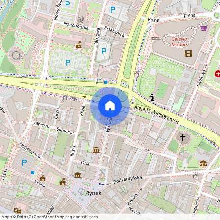 ul. Warszawska, Śródmieście, Kielce, świętokrzyskie