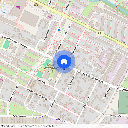 ul. Ignacego Daszyńskiego, Zawiercie, zawierciański, śląskie