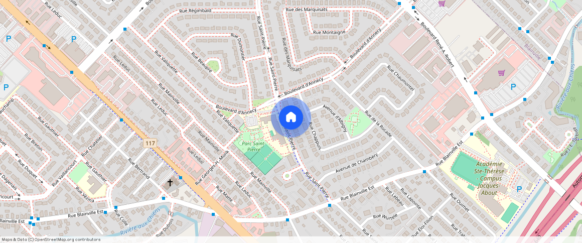 ** Rue St-Pierre, app. 11, Sainte-Thérèse (, Laurentides, ), J7E2S4