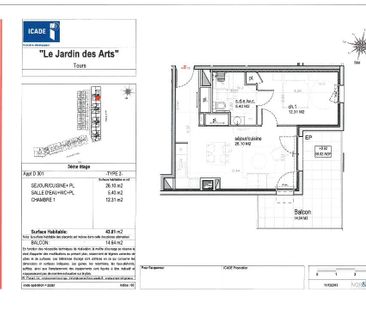 Location Appartement 2 pièces 43m² TOURS 37000 - Photo 6
