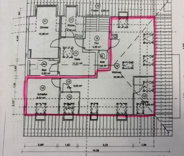 2-Zimmer Dachgeschosswohnung mit Blick auf den Kleinen Kiel | Lütt ... - Photo 1