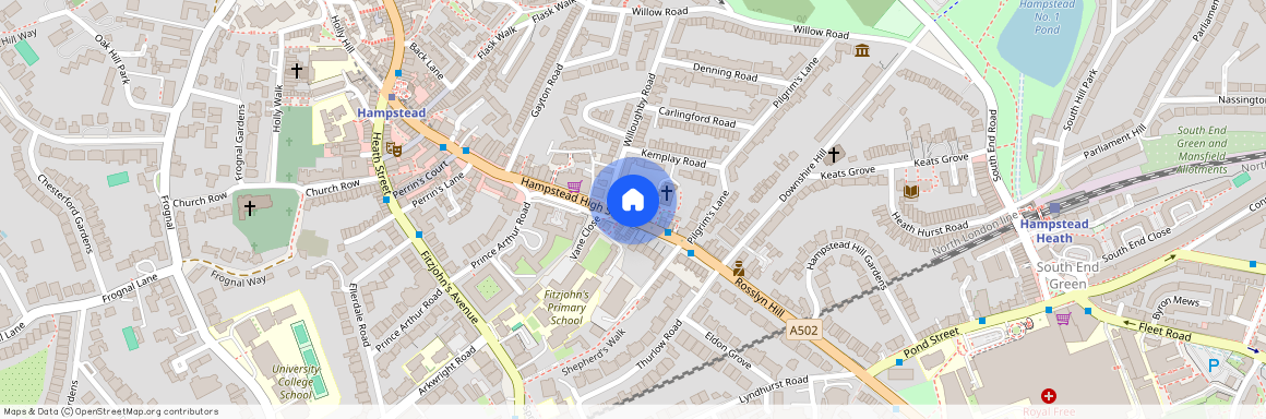 Rosslyn Hill London NW3, London, NW3