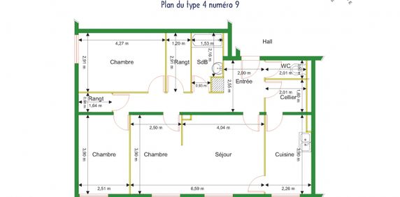 Pontailler-sur-Saône - Appartement type 4 - Photo 2