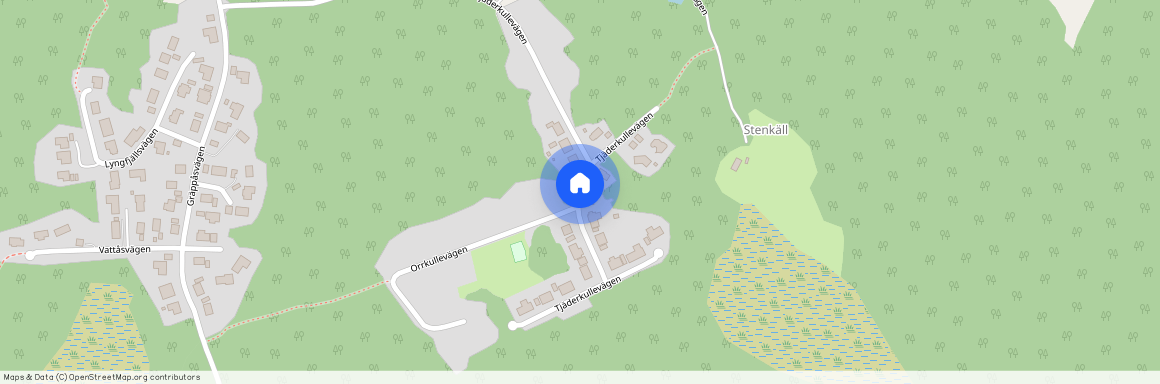 Tjäderkullevägen, Vallda