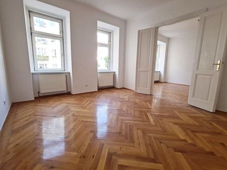 BELVEDERE-NÄHE, sonnige 61 m2 Altbau, 3 Zimmer, Extraküche, Duschbad, Parketten, 2. Liftstock, Keilgasse - Photo 3