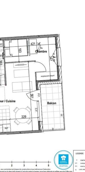 location Appartement T2 DE 39.79m² À BEZANNES - Photo 2