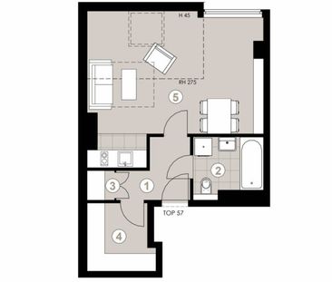 Helle 1- Zimmerwohnung im 1.Dachgeschoß - Photo 2