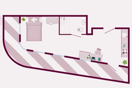 Large Studio Upper Level with Terrace - Photo 5