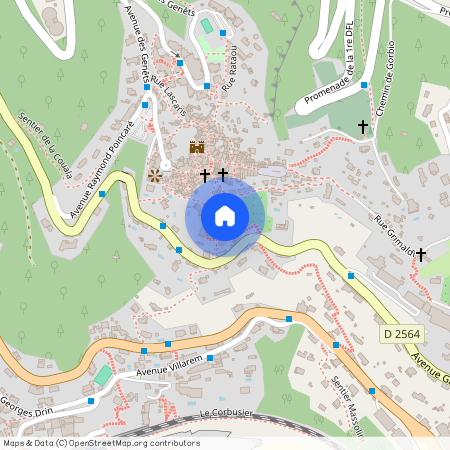 Village-Cros De Caste-Coupiere-Mont Gros, Roquebrune-Cap-Martin