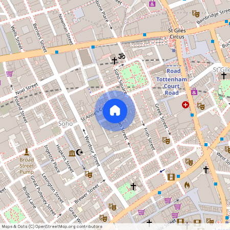 Dean Street, Soho, London, W1D