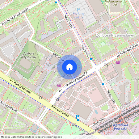 ul. Zygmunta Hübnera, Sady Żoliborskie, Żoliborz, Warszawa, mazowieckie