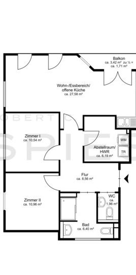 Modern Wohnen: Helle 3-Zimmer-Neubau-Wohnung mit Balkon - Photo 1