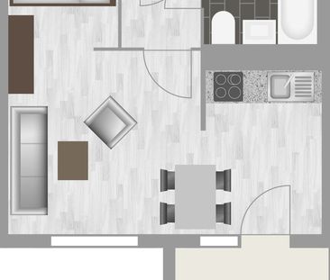 1-Raum-Wohnung Weißenfelser Straße 23 - Photo 1