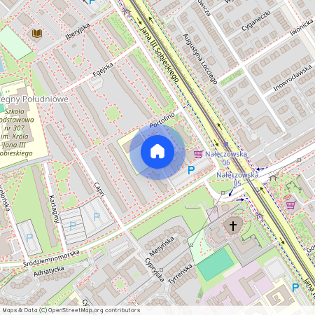 ul. Portofino, Stegny, Mokotów, Warszawa, mazowieckie