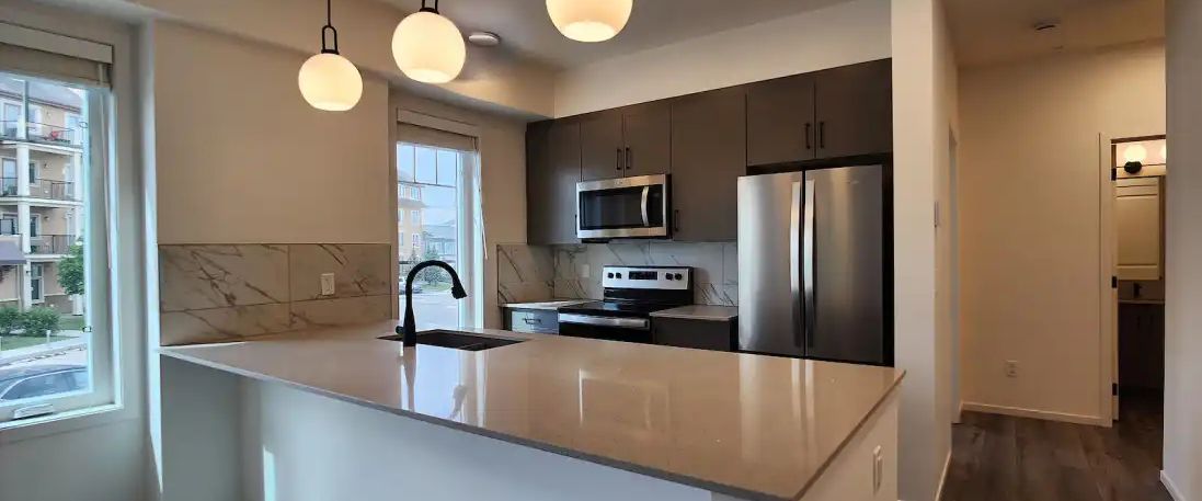 Luxury Corner Unit 2 Bed 2 Bath Condo for Rent in Mahogany – Prime Location! | 201 - 140 Mahogany Street South East, Calgary - Photo 1
