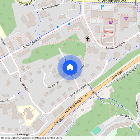 Prästhagsvägen, Tumba