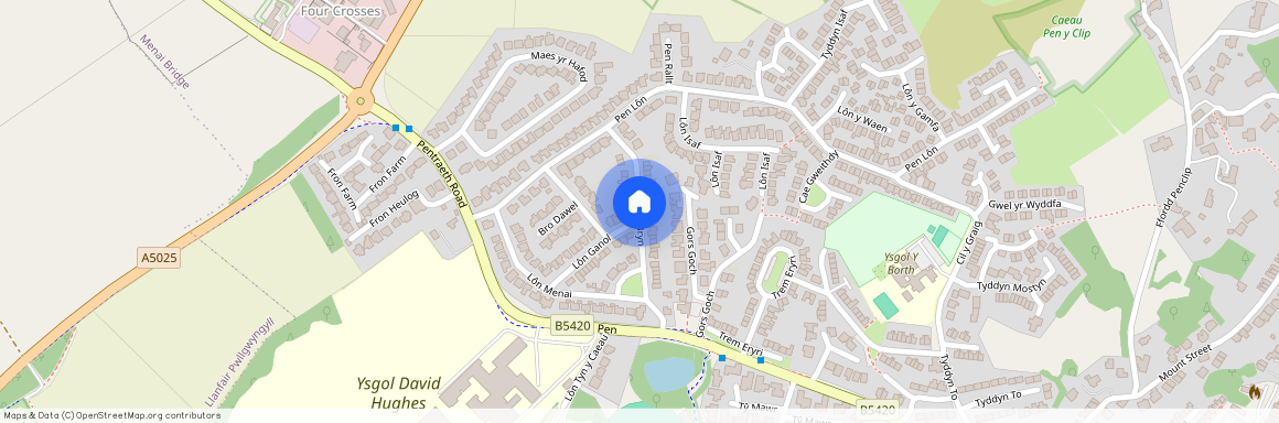 Lon Y Bryn, Menai Bridge