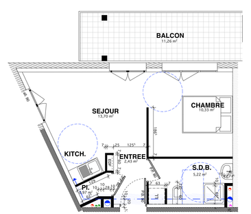 T1Bis Chaprais Besançon - Photo 5