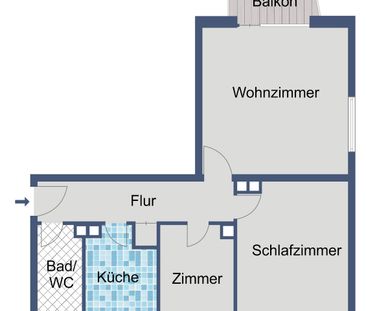 Ruhige, gepflegte Wohnung mit gemütlichem Balkon für die Sonnentage... - Foto 1