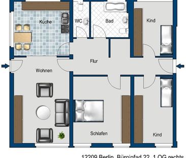 Familienfreundliche 4 Zimmer Wohnung mit Garten - Photo 5