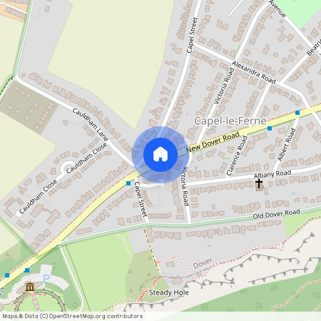 Capel Street, Capel-le-Ferne, Folkestone, Kent, CT18, Capel Le Ferne