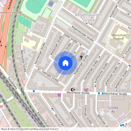 Jenaer Straße 12, 28215 Findorff - Regensburger Straße