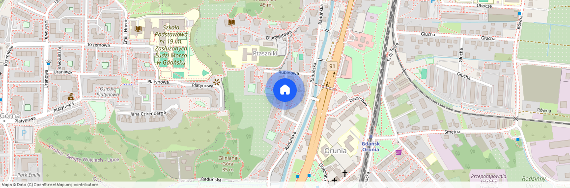 ul. Turkusowa, Orunia-Św. Wojciech-Lipce, Gdańsk, pomorskie