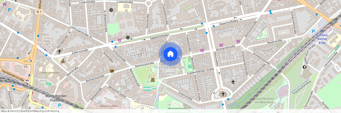 Bismarckstraße 89, 52066 Aachen - Aachen-Mitte