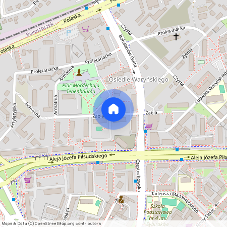 ul. Żabia, Centrum, Białystok, podlaskie
