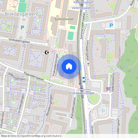 Biskopsgården, Göteborg, Västra Götaland, Friskväderstorget 4