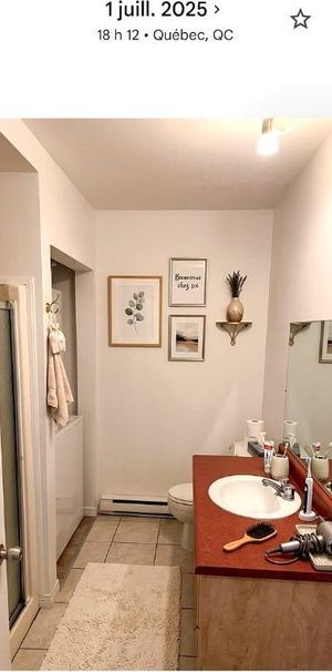 🏠 Beau 3½ lumineux à louer électros et internet inclus, semi-meublé – Limoilou, Québec - Photo 1