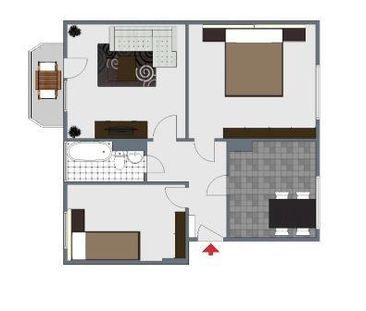 Hier lässt es sich Wohnen! Helle 3-Zimmer-Wohnung mit Balkon ins Gr... - Photo 1