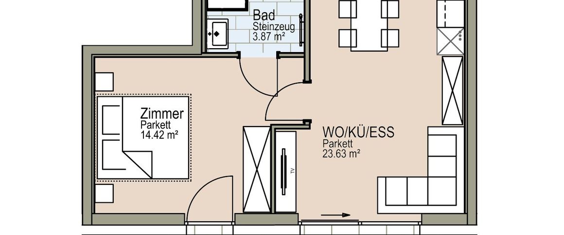 Neubauwohnung mit Balkon im 3. Stock - Photo 1