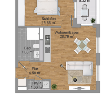 Traumhafte Single-/Pärchenwohnung in zentraler Lage! - Photo 2