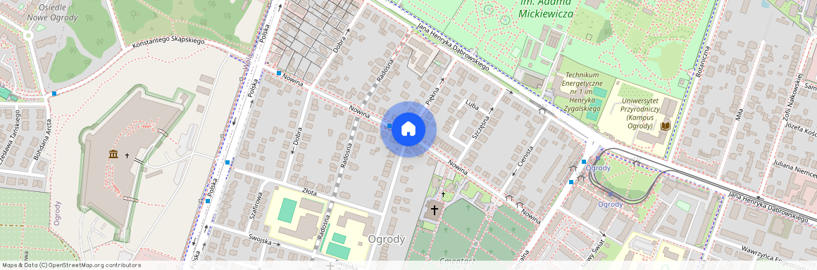 ul. Nowina, Ogrody, Jeżyce, Poznań, wielkopolskie