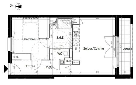 Location Appartement 2 pièces 43m² NANTES 44300 - Photo 5