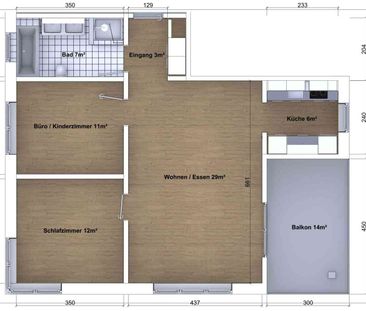 3.5 Zimmer, 67 m², 1. Stock - Photo 5