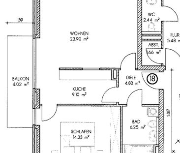 2-Zimmer-Wohnung in ruhiger Lage sucht Mieter – WBS erforderlich - Foto 5