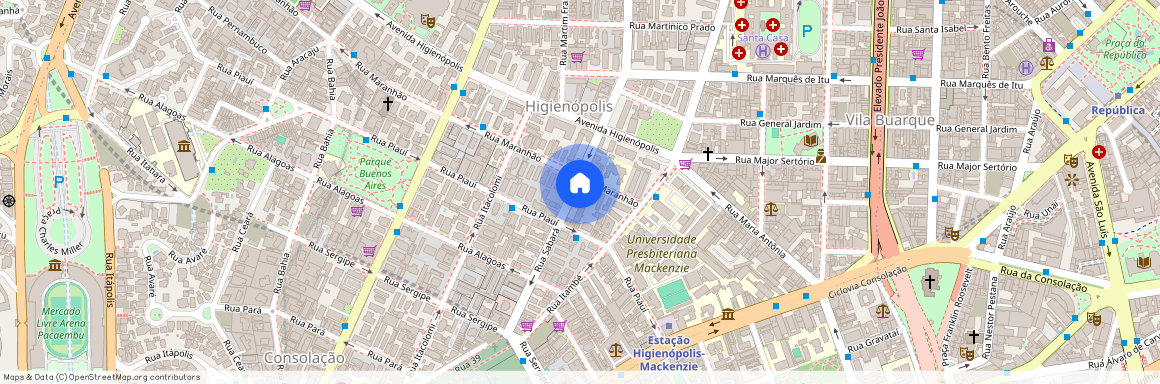Rua Sabara 315, Consolação, São Paulo - SP, 01239-011, Brazil