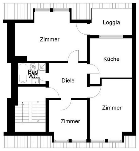 Schöne 3-Zimmer-Wohnung mit Balkon! - Foto 5