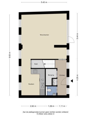 Appartement te huur: Herenstraat 8-B 4331 JT Middelburg - Foto 2