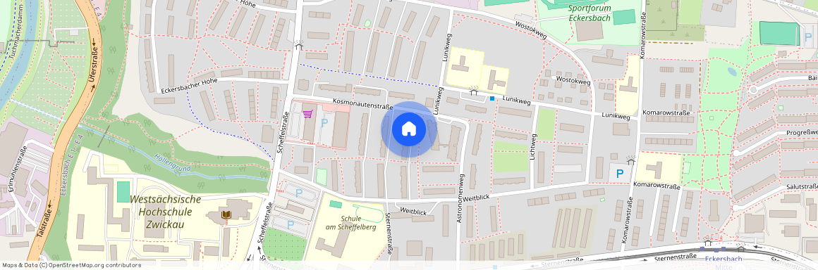 2. Etage, Kosmonautenstraße 68, Eckersbach E1-E4, Zwickau