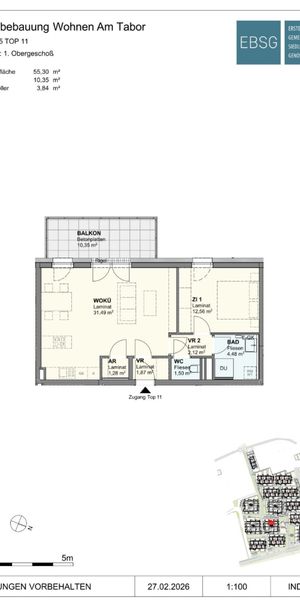 Schöne geförderte Wohnung im 1. OG - 5/11 - Photo 2
